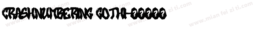 CrashNumbering Gothi字体转换